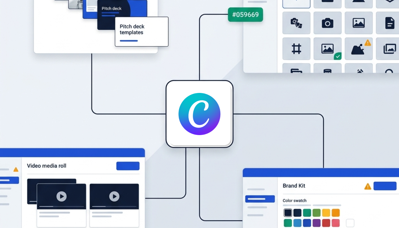 Template depth and stock media asset libraries