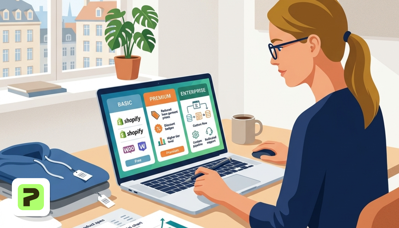 Printful vs Printify Pricing: Base Product Costs and Fee Structures