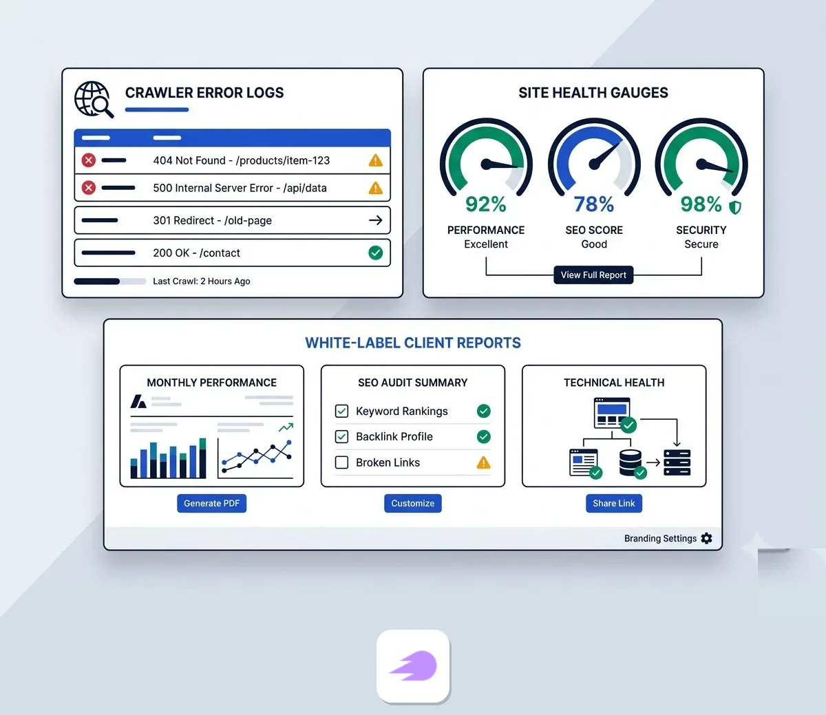 Technical Site Audits and Agency Reporting