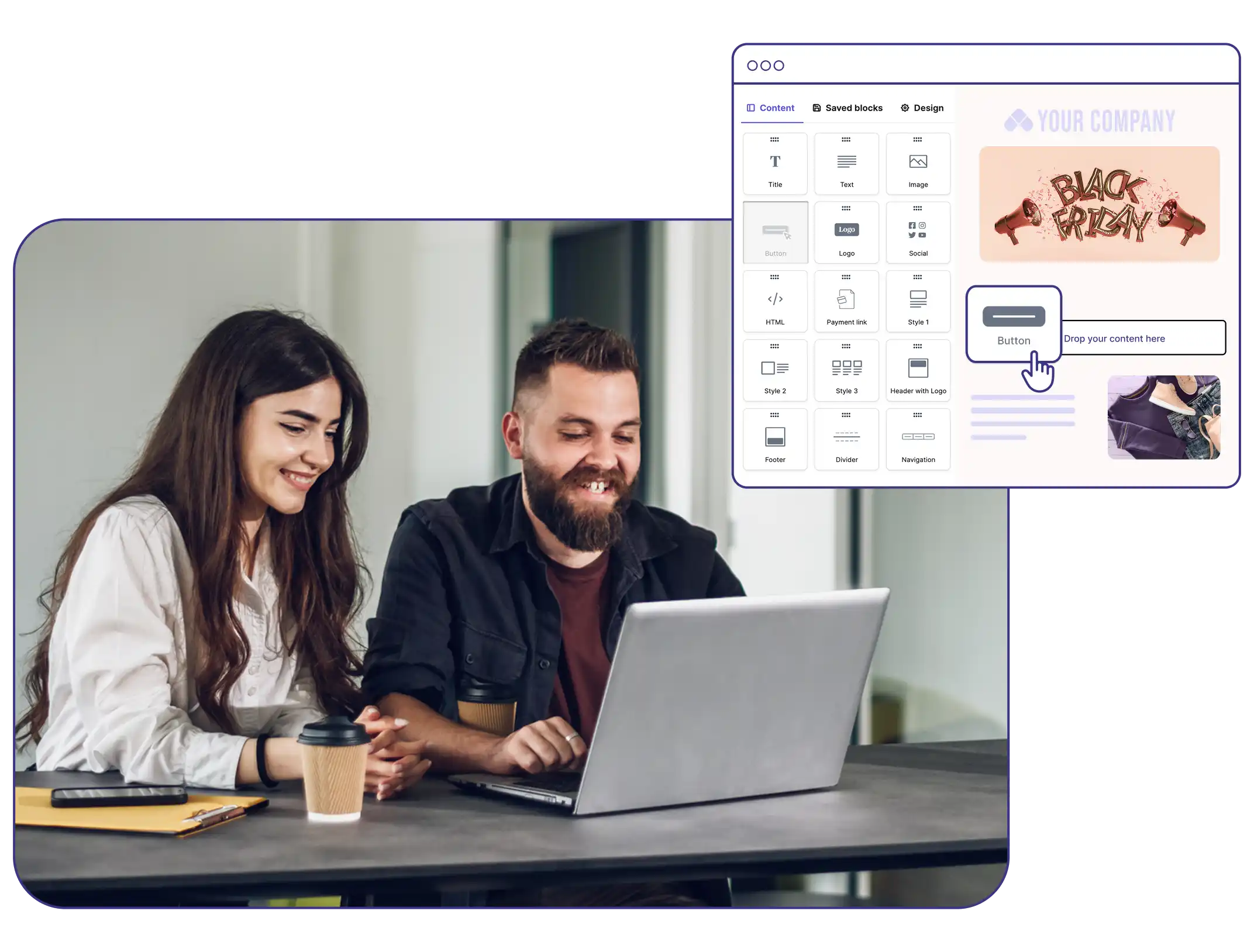 Drag-and-Drop Visual Campaign Designer