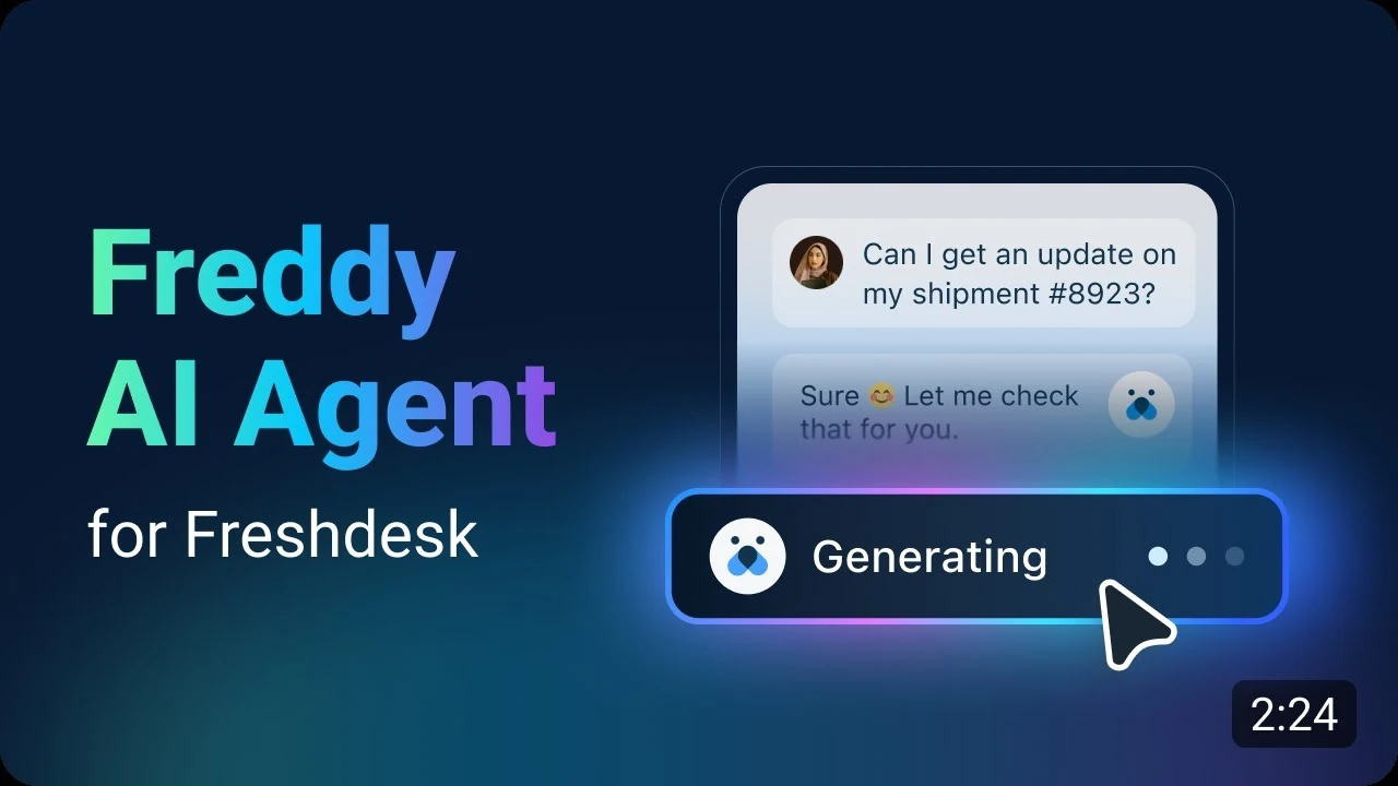 Freddy AI Copilot & Agent Assistance