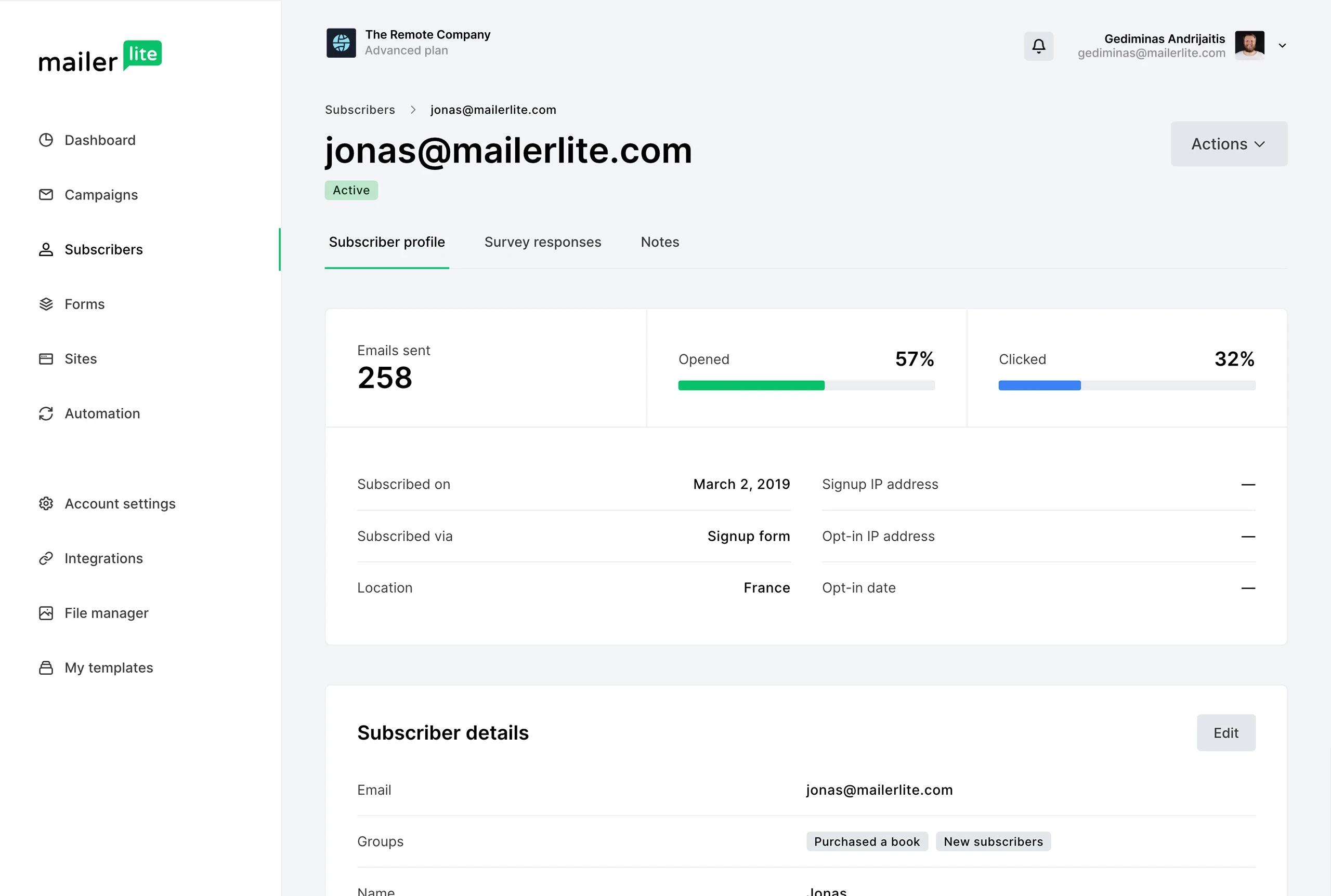 Subscriber Management & Segmentation