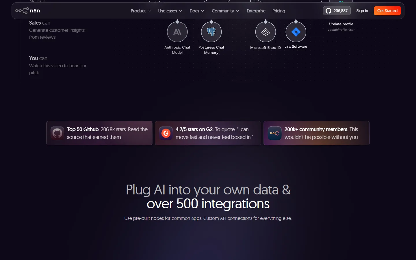 Integrations and AI nodes
