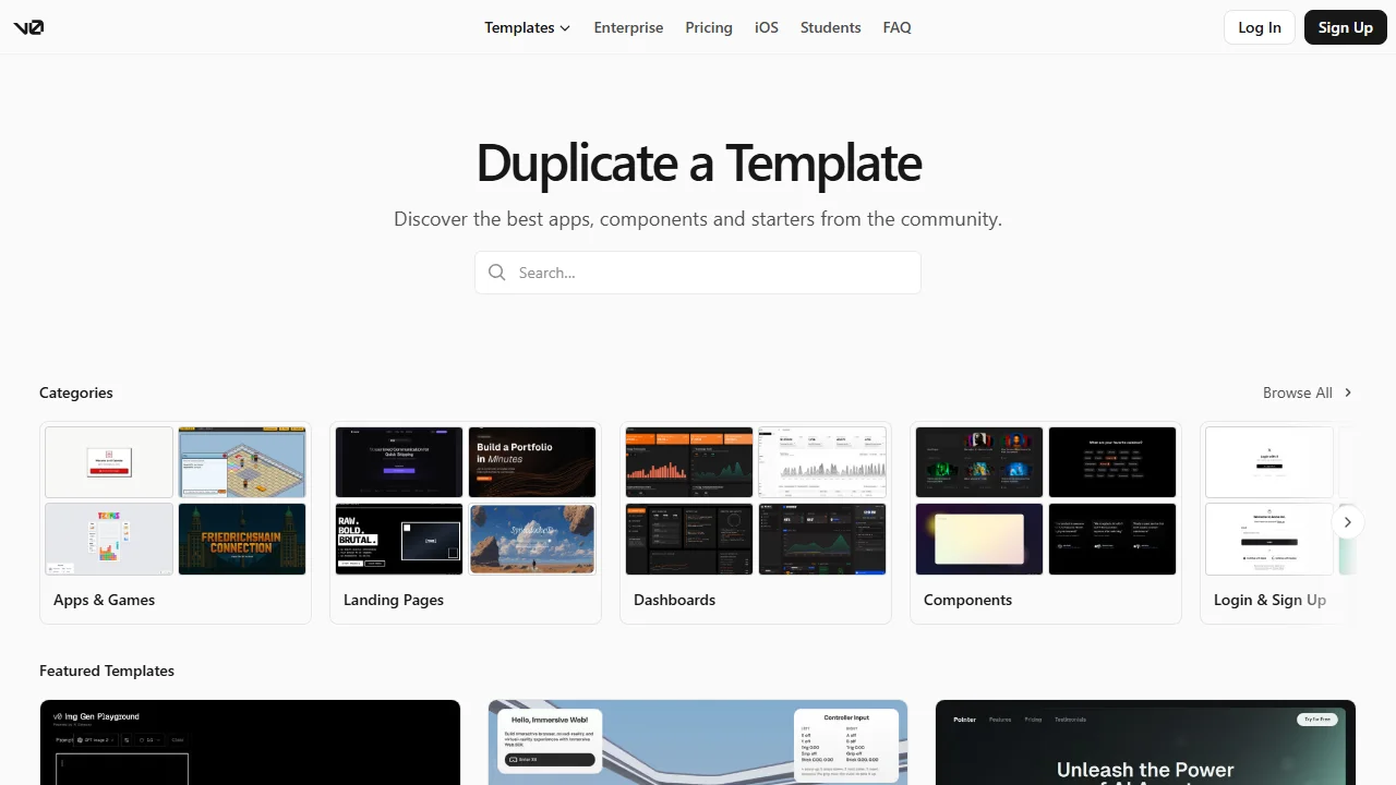 Component library & block templates